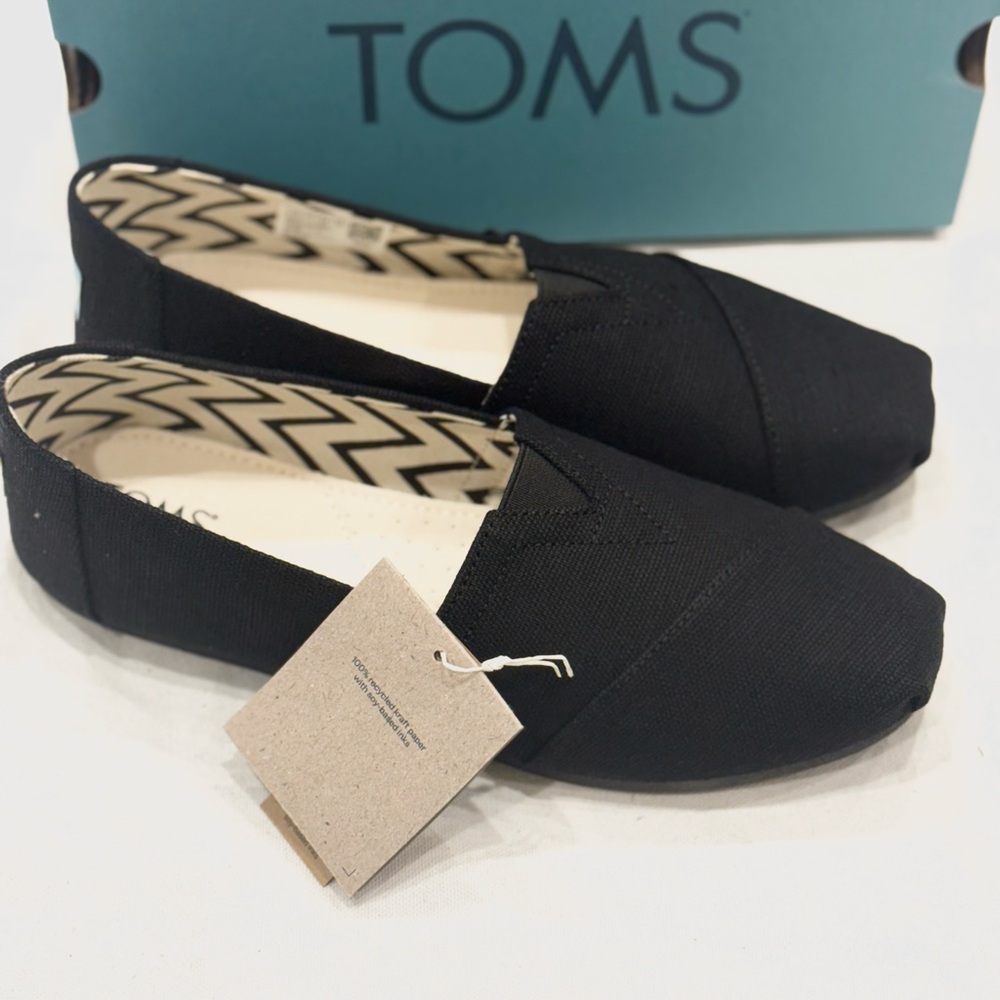 Toms Alpargata 10020784 Heritage Women's Slip On Canvas Color Black